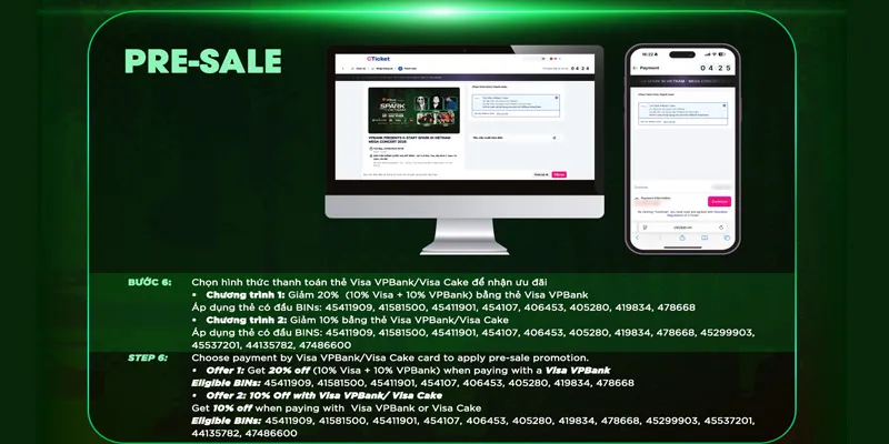 Có 6 bước để săn vé thành công