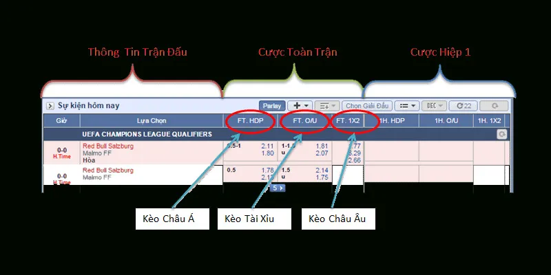 Hướng Dẫn Xem Tỷ Lệ Cá Cược Bóng Đá Trực Tuyến Dễ Hiểu